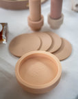 Porter Green | Ciss | Unbreakable Silicone Coasters | Wheat + Oat