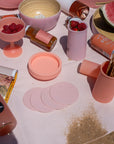 Porter Green | Ciss | Unbreakable Silicone Coasters | Peach + Petal
