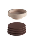 Porter Green | Ciss | Unbreakable Silicone Coasters | Latte + Donkey