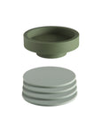 Porter Green | Ciss | Unbreakable Silicone Coasters | Sage + Olive