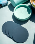 Porter Green | Ciss | Unbreakable Silicone Coasters | Mist + Ink