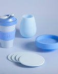 Porter Green | Ciss | Unbreakable Silicone Coasters | Sky + Kingfisher