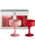 Porter Green | Mecc | Silicone Unbreakable Cocktail Glasses | Cherry + Blush