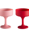 Porter Green | Mecc | Silicone Unbreakable Cocktail Glasses | Cherry + Blush