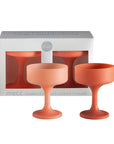Porter Green | Mecc | Silicone Unbreakable Cocktail Glasses | Terra + Peach