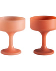 Porter Green | Mecc | Silicone Unbreakable Cocktail Glasses | Terra + Peach
