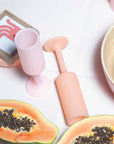 Porter Green | Seff | Silicone Unbreakable Champagne Flutes | Peach + Petal