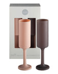 Porter Green | Seff | Silicone Unbreakable Champagne Flutes | Latte + Donkey