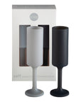 Porter Green | Seff | Silicone Unbreakable Champagne Flutes | Smoke + Storm