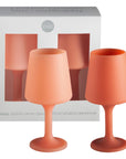 Porter Green | Swepp | Silicone Unbreakable Wine Glasses | Terra + Peach