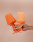 Porter Green | Swepp | Silicone Unbreakable Wine Glasses | Terra + Peach