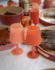 Porter Green | Swepp | Silicone Unbreakable Wine Glasses | Terra + Peach