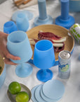 Porter Green | Swepp | Silicone Unbreakable Wine Glasses | Sky + Kingfisher