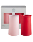 Porter Green | Stegg | Silicone Unbreakable Highball Glasses | Cherry + Blush