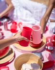 Porter Green | Stegg | Silicone Unbreakable Highball Glasses | Cherry + Blush