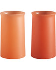 Porter Green | Stegg | Silicone Unbreakable Highball Glasses | Terra + Peach