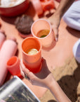 Porter Green | Stegg | Silicone Unbreakable Highball Glasses | Terra + Peach
