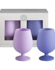 Porter Green | Stemm | Silicone Unbreakable Wine Glasses | Amethyst + Tanzanite