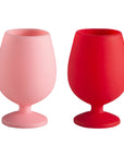 Porter Green | Stemm | Silicone Unbreakable Wine Glasses | Cherry + Blush
