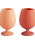 Porter Green | Stemm | Silicone Unbreakable Wine Glasses | Terra + Peach