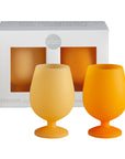 Porter Green | Stemm | Silicone Unbreakable Wine Glasses | Buttermilk + Sunflower
