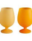 Porter Green | Stemm | Silicone Unbreakable Wine Glasses | Buttermilk + Sunflower