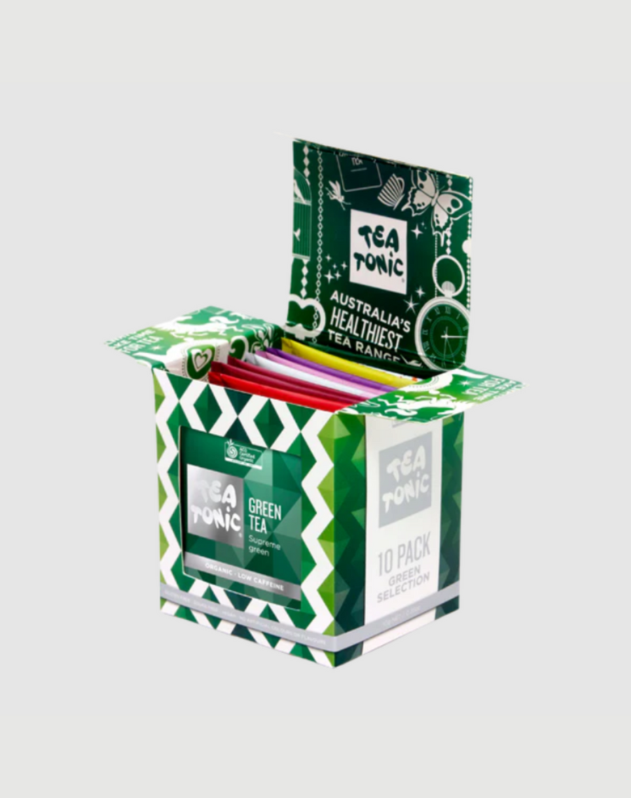 Tea Tonic 10 Teabag Box - Green