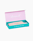 WOMENS LUXE BAMBOO BED SOCK GIFT BOX W2-8 PINK STRIPE GIFT BOX