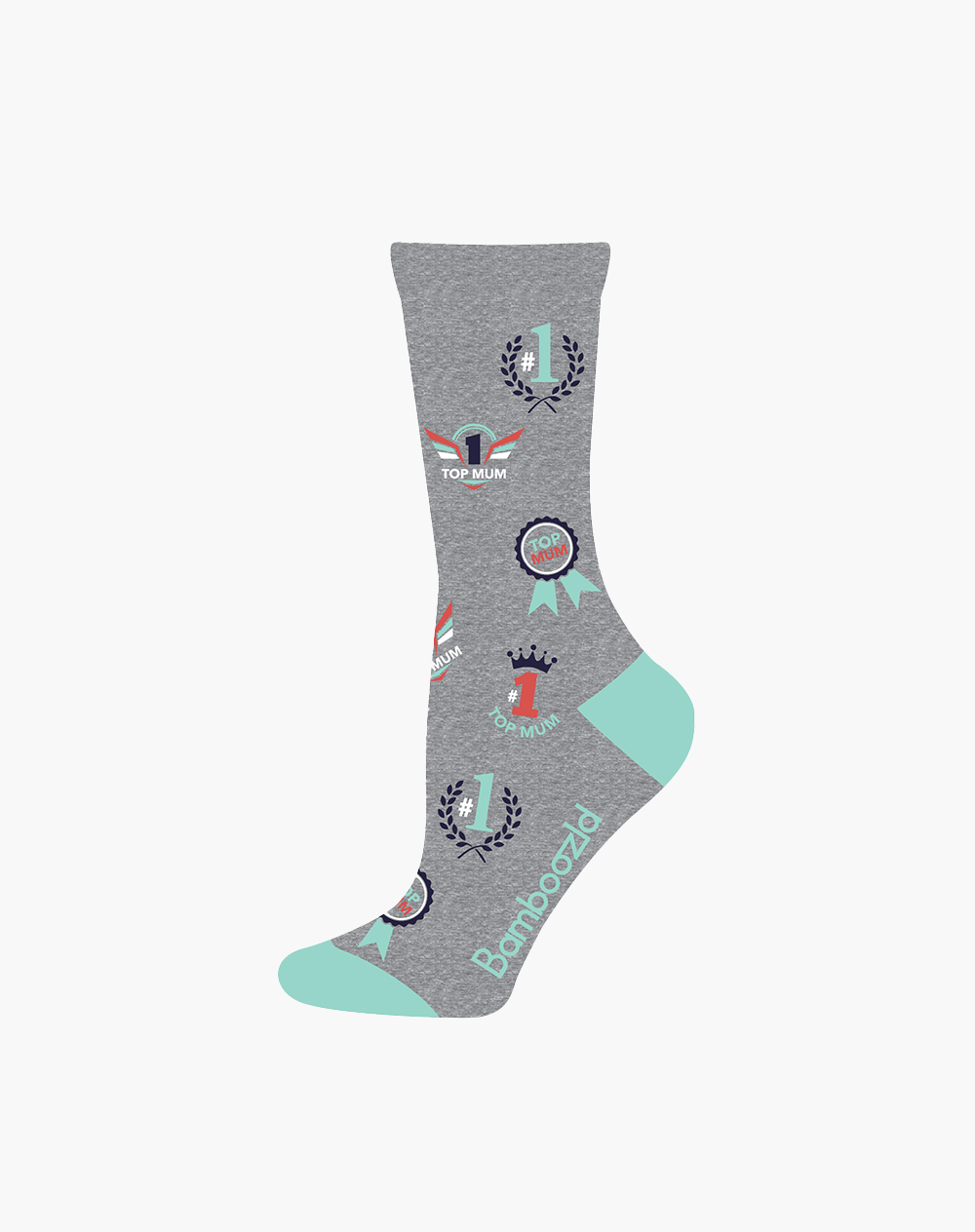 Bamboozld Womens Top Mum Socks - Grey / W2-8