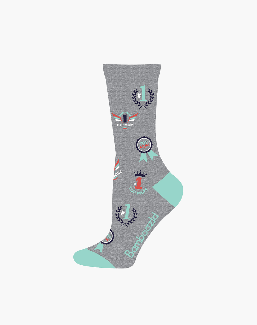Bamboozld Womens Top Mum Socks - Grey / W2-8