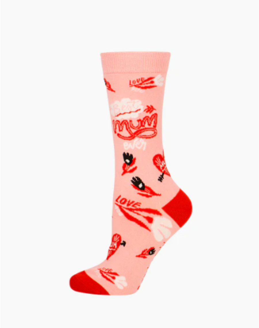 Bamboozld Womens Best Mum Socks - Pink / W2-8