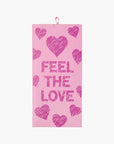Bamboozld Womens Feel the Love Bamboo Sock Card - Pink / W2-8