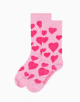 Bamboozld Womens Feel the Love Bamboo Sock Card - Pink / W2-8