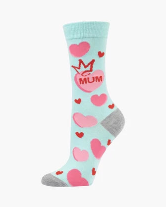 Bamboozld Womens Hearts for Mum Bamboo Sock