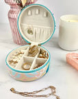 Mindful Marlo Round Jewellery Case - Haven