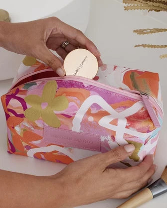 Mindful Marlo Box Make Up Bag - Ivy