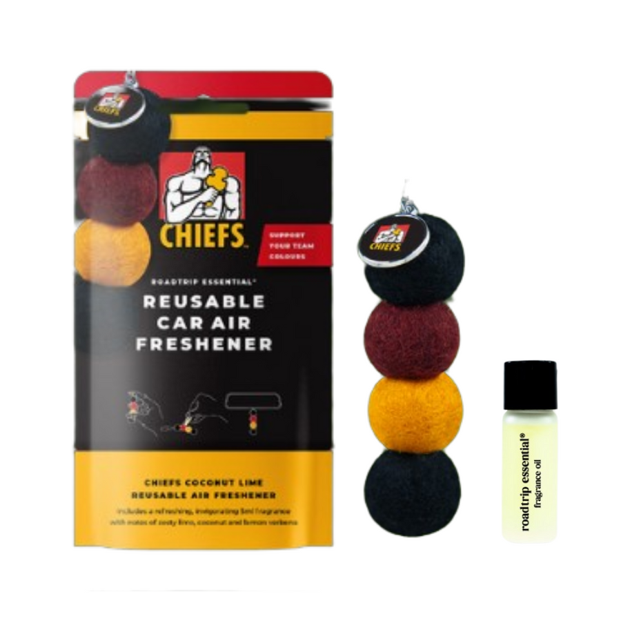 SUPER RUGBY HAMILTON CHIEFS Roadtrip Essential Reusable Car Air Freshener