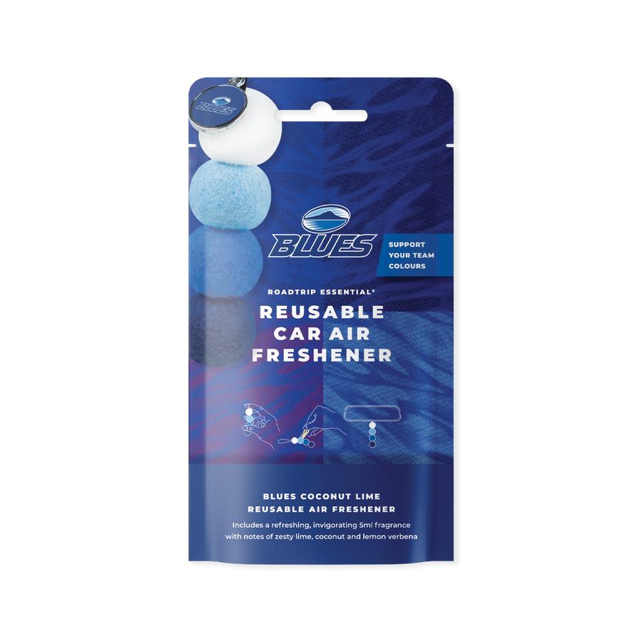 Auckland Blues Super Rugby Reusable Car Air Freshener Packaging