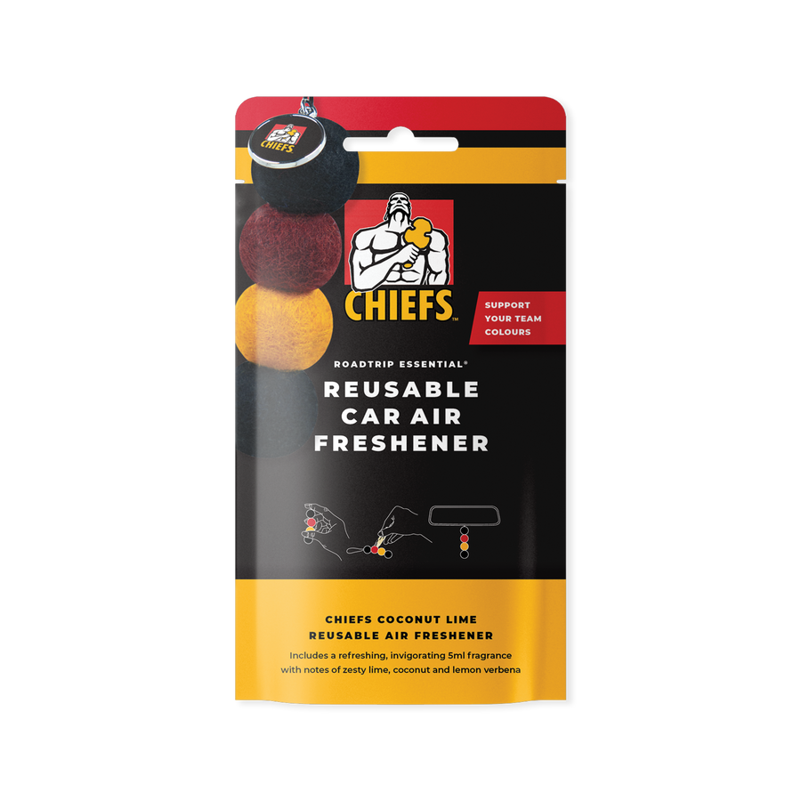 SUPER RUGBY HAMILTON CHIEFS Roadtrip Essential Reusable Car Air Freshener Package