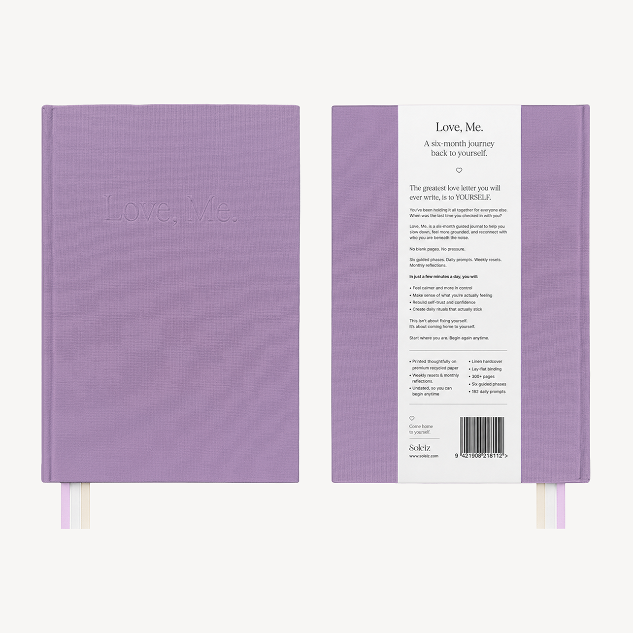 Soleiz | Love, Me. Guided Journal - Violet