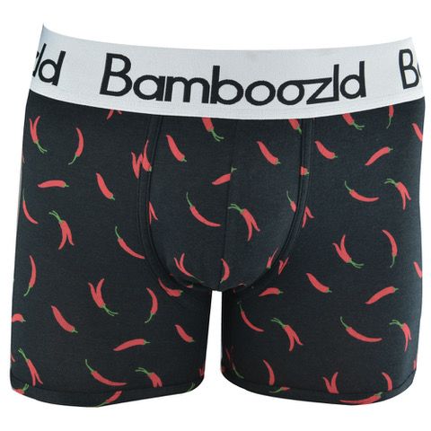 Bamboozld Mens Chilli Bamboo Trunk - Black / Small