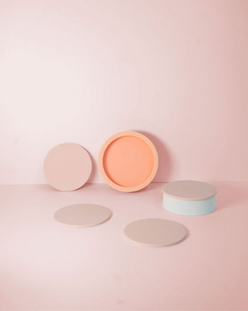 Porter Green | Ciss | Unbreakable Silicone Coasters | Peach + Petal