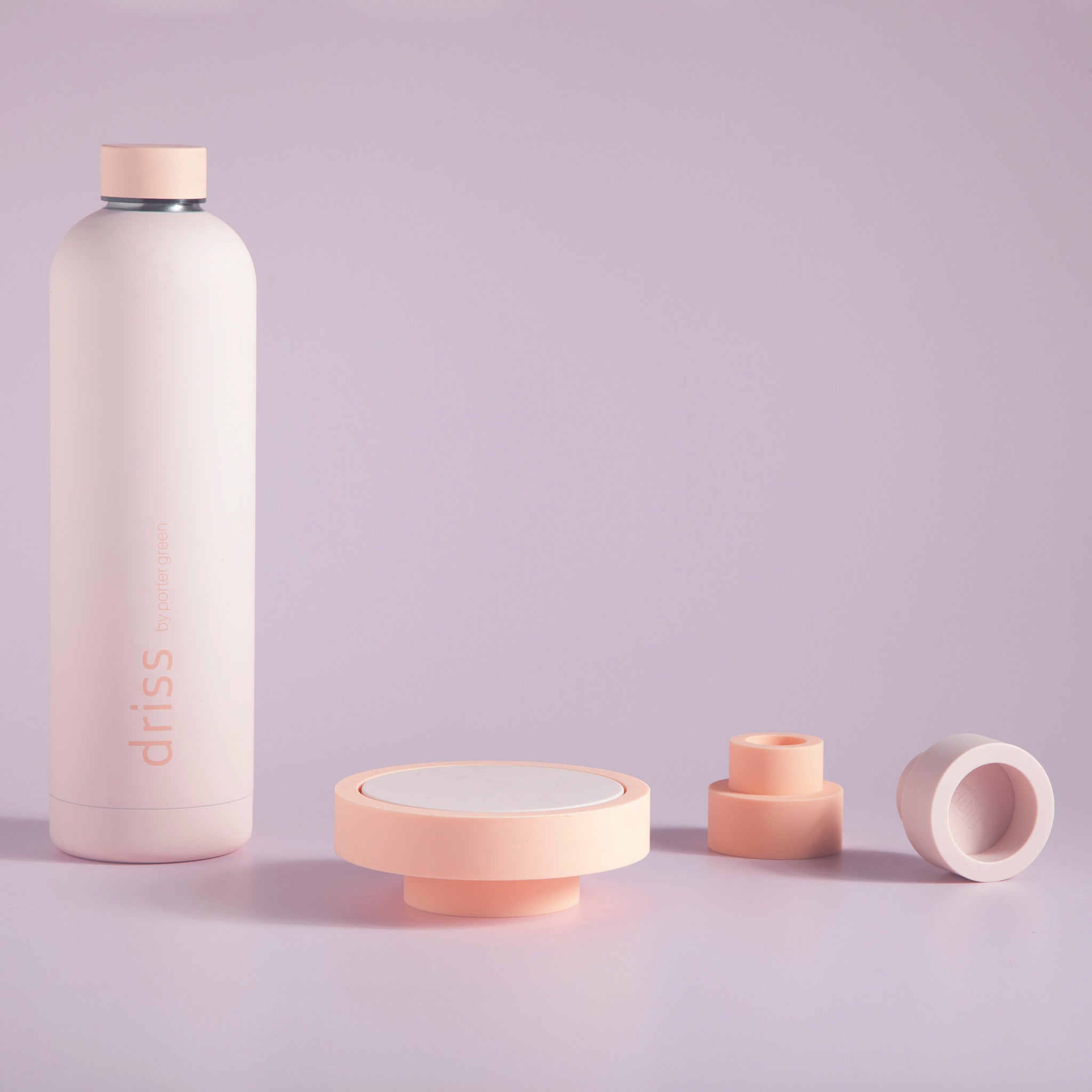 Porter Green | Ciss | Unbreakable Silicone Coasters | Peach + Petal