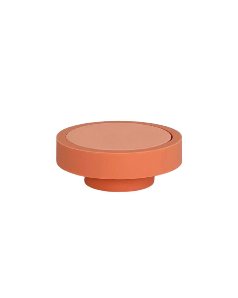 Porter Green | Ciss | Unbreakable Silicone Coasters | Terra + Peach