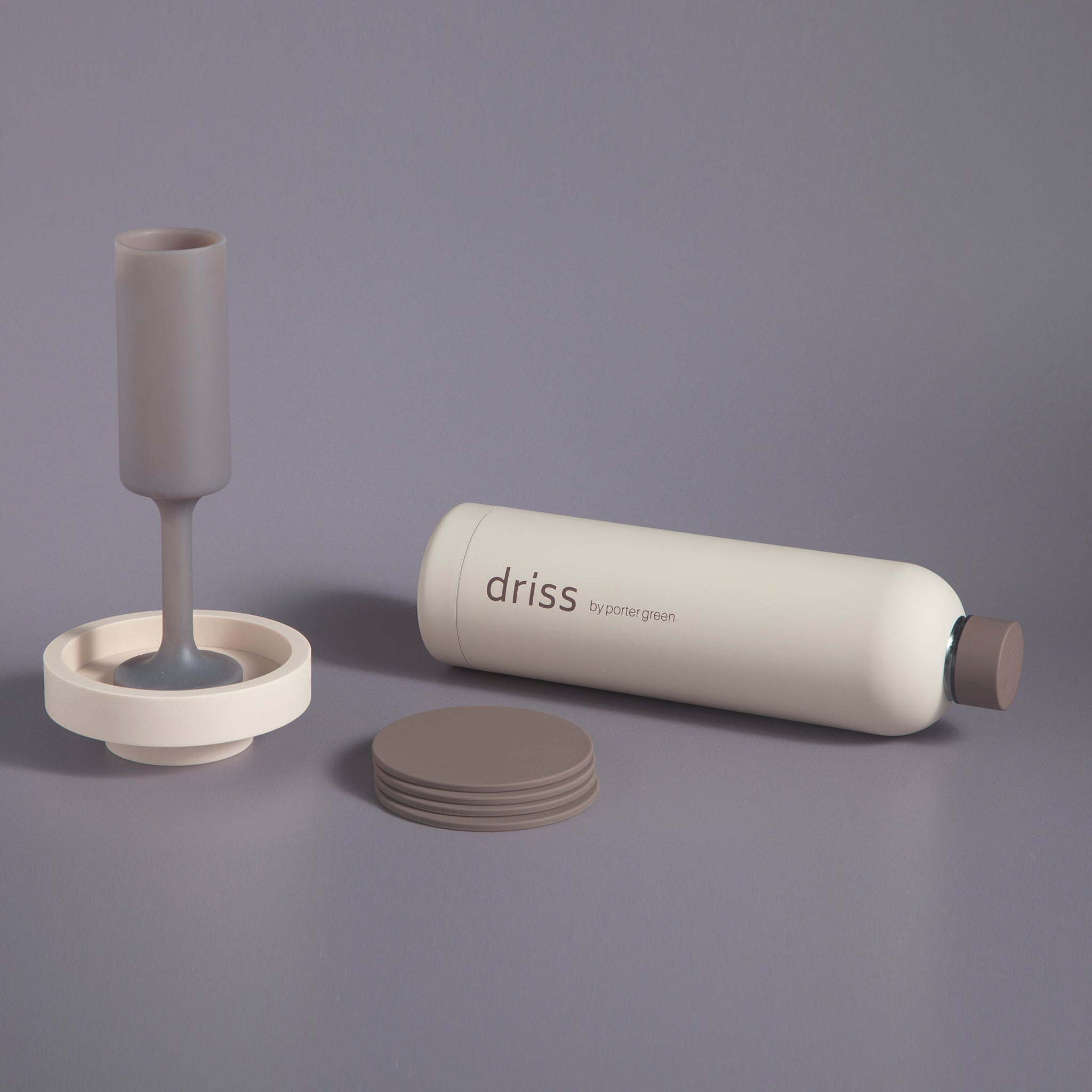 Porter Green | Ciss | Unbreakable Silicone Coasters | Latte + Donkey