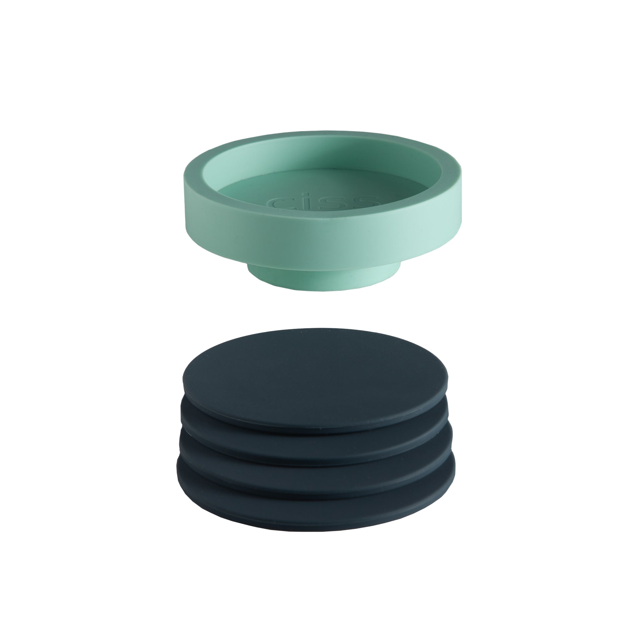 Porter Green | Ciss | Unbreakable Silicone Coasters | Mist + Ink