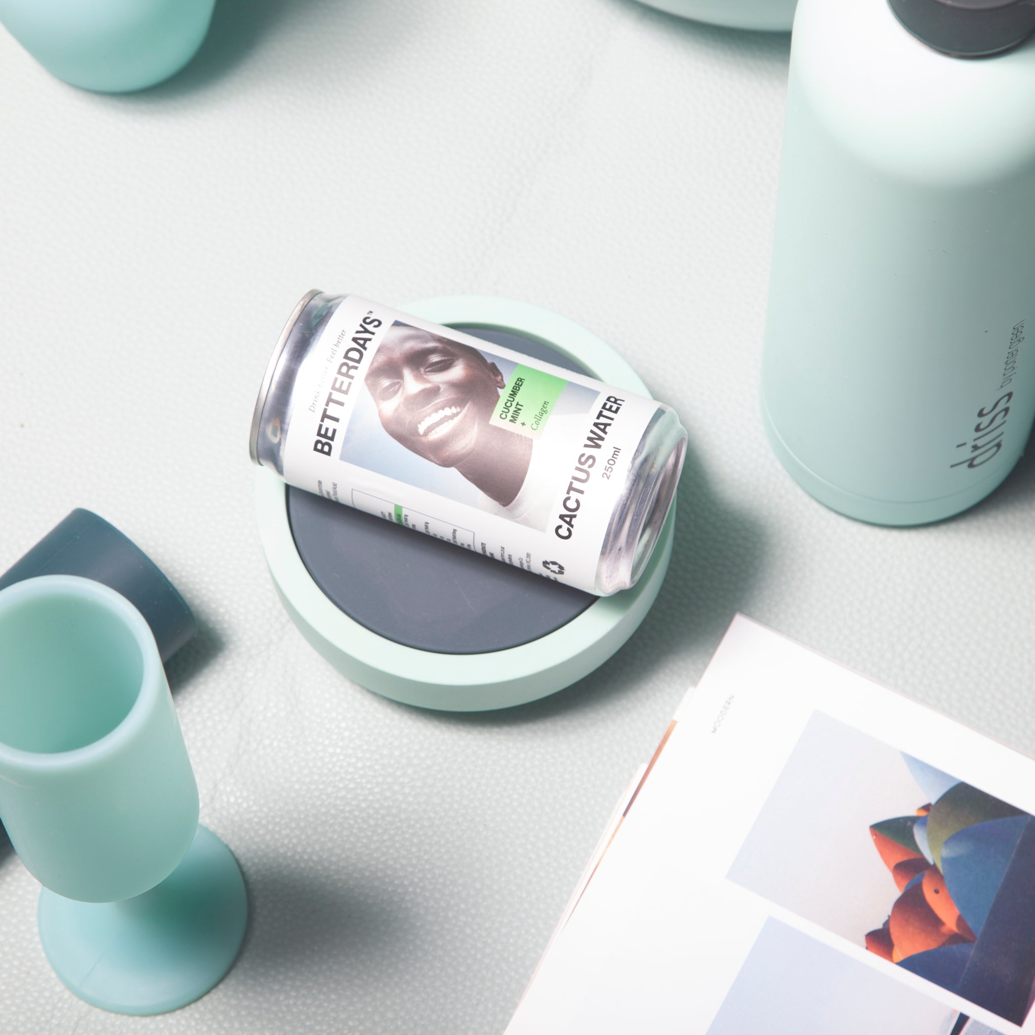 Porter Green | Ciss | Unbreakable Silicone Coasters | Mist + Ink