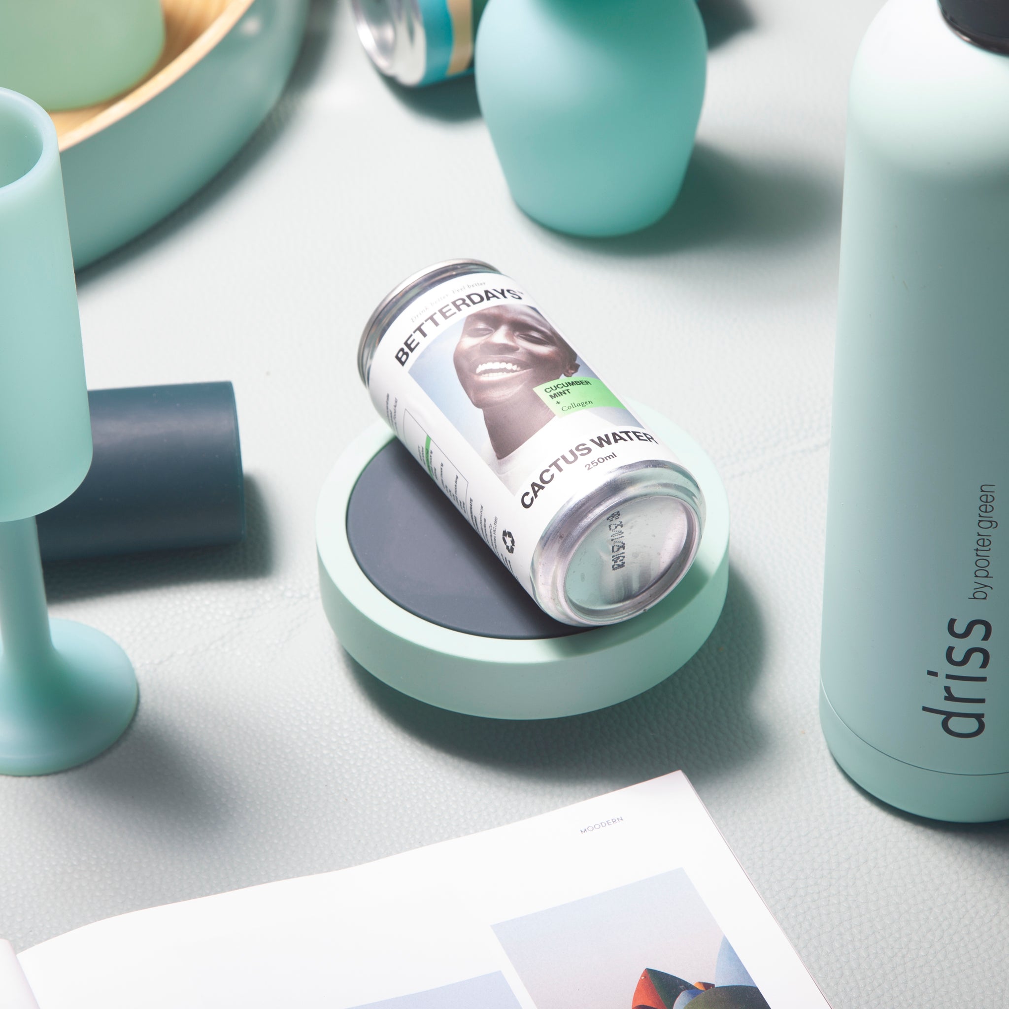 Porter Green | Ciss | Unbreakable Silicone Coasters | Mist + Ink