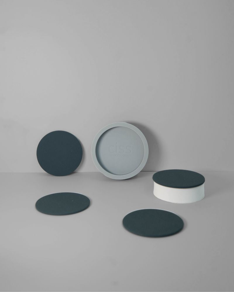 Porter Green | Ciss | Unbreakable Silicone Coasters | Smoke + Storm