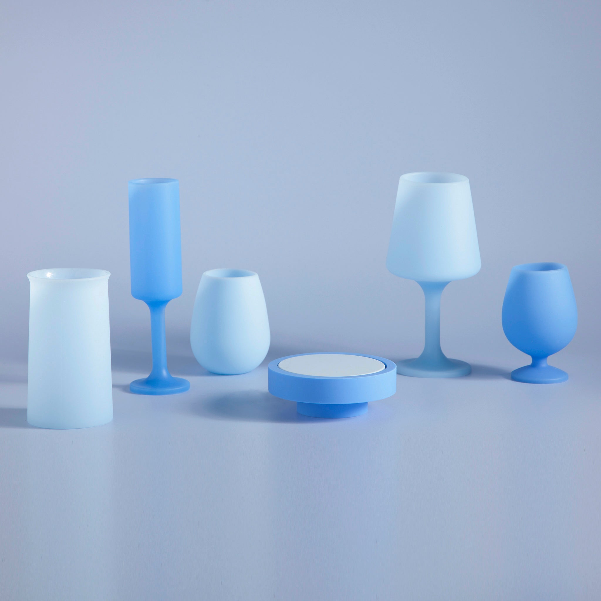 Porter Green | Ciss | Unbreakable Silicone Coasters | Sky + Kingfisher